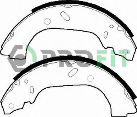 Set saboti frana 5001-0535 PROFIT - Material frictiune sabot frana/ sabot frana Set saboti frana 5001-0535 PROFIT - Material frictiune sabot frana/ sabot frana