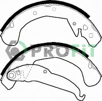 Set saboti frana 5001-0545 PROFIT - Material frictiune sabot frana/ sabot frana Set saboti frana 5001-0545 PROFIT - Material frictiune sabot frana/ sabot frana