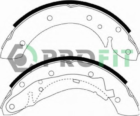 Set saboti frana 5001-0567 PROFIT - Frana tambur Set saboti frana 5001-0567 PROFIT - Frana tambur