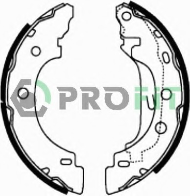 Set saboti frana 5001-0583 PROFIT - Material frictiune sabot frana/ sabot frana Set saboti frana 5001-0583 PROFIT - Material frictiune sabot frana/ sabot frana