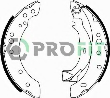 Set saboti frana 5001-0626 PROFIT - Material frictiune sabot frana/ sabot frana Set saboti frana 5001-0626 PROFIT - Material frictiune sabot frana/ sabot frana