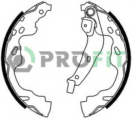 Set saboti frana 5001-0672 PROFIT - Material frictiune sabot frana/ sabot frana Set saboti frana 5001-0672 PROFIT - Material frictiune sabot frana/ sabot frana