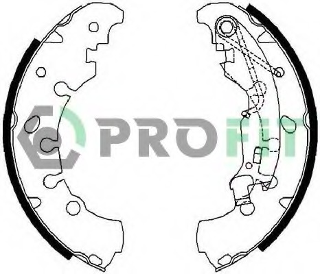 Set saboti frana 5001-0681 PROFIT - Material frictiune sabot frana/ sabot frana