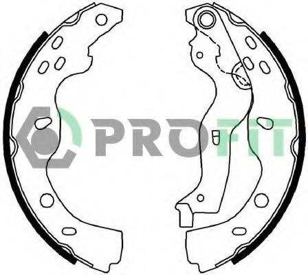 Set saboti frana 5001-0691 PROFIT - Material frictiune sabot frana/ sabot frana Set saboti frana 5001-0691 PROFIT - Material frictiune sabot frana/ sabot frana