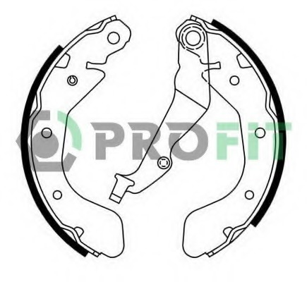 Set saboti frana 5001-0750 PROFIT - Material frictiune sabot frana/ sabot frana Set saboti frana 5001-0750 PROFIT - Material frictiune sabot frana/ sabot frana