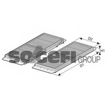 Filtru, aer habitaclu AH251 PURFLUX - Filtru aer habitaclu