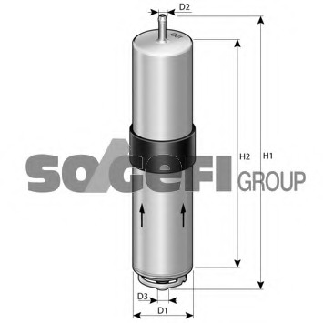 filtru combustibil FCS805 PURFLUX - Filtru combustibil/carcasa filtru combustibil FCS805 PURFLUX - Filtru combustibil/carcasa