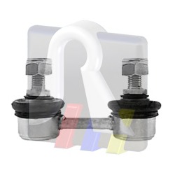 Brat/bieleta suspensie, stabilizator 97-92502 RTS - Bieleta antiruliu / bara stabilizatoare