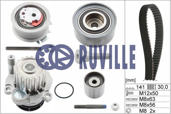 Set pompa apa + curea dintata 55766711 RUVILLE - Pompa apa/ garnitura Set pompa apa + curea dintata 55766711 RUVILLE - Pompa apa/ garnitura