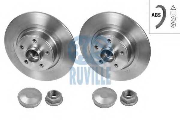 Disc frana 5583BD RUVILLE - Rulment roata / butuc roata Disc frana 5583BD RUVILLE - Rulment roata / butuc roata