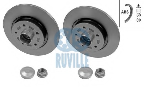 Disc frana 5591BD RUVILLE - Rulment roata / butuc roata