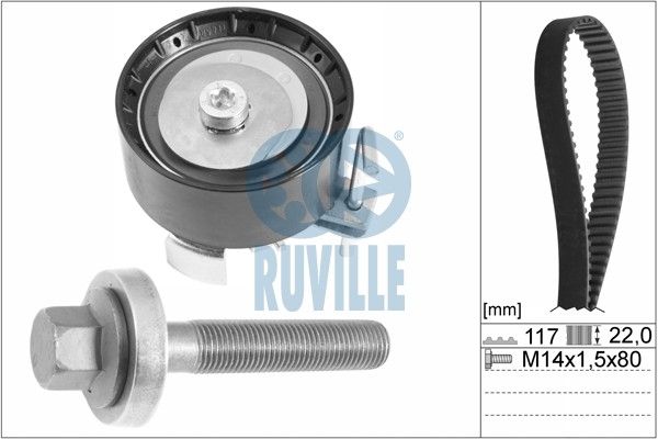 Set curea de distributie 5711870 RUVILLE - Kit distributie
