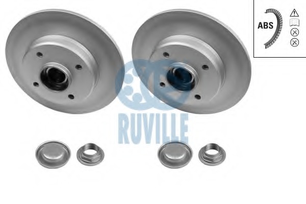 Disc frana 6644BD RUVILLE - Rulment roata / butuc roata
