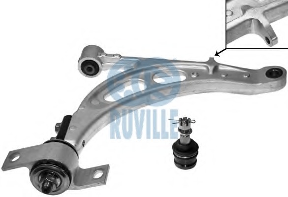 Brat, suspensie roata 938107 RUVILLE - Directie / bucsi, rulmenti