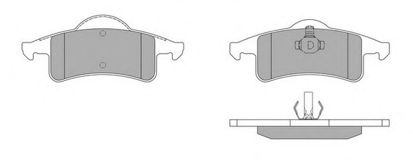 set placute frana,frana disc 1039 SIMER - Frana disc