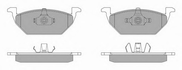 set placute frana,frana disc 713.1 SIMER - Frana disc