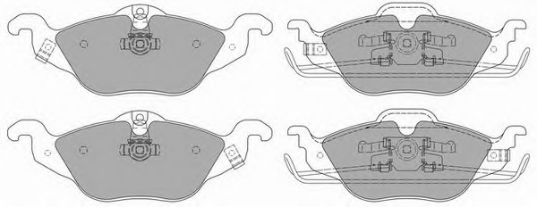 set placute frana,frana disc 717 SIMER - Frana disc set placute frana,frana disc 717 SIMER - Frana disc