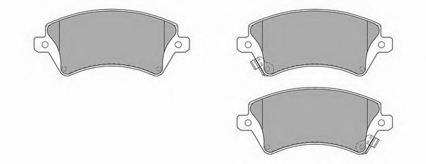 set placute frana,frana disc 818 SIMER - Set placute frana