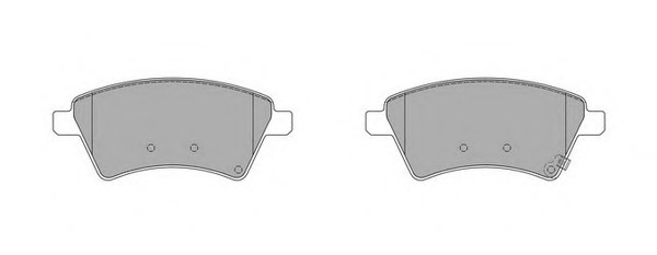 set placute frana,frana disc 965 SIMER - Frana disc