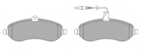 set placute frana,frana disc 995 SIMER - Frana disc