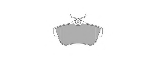 set placute frana,frana disc 996 SIMER - Frana disc