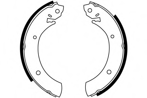 Set saboti frana S074 SIMER - Material frictiune sabot frana/ sabot frana