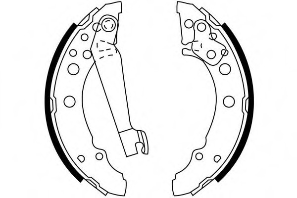 Set saboti frana S202 SIMER - Material frictiune sabot frana/ sabot frana