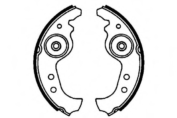 Set saboti frana S321.10 SIMER - Material frictiune sabot frana/ sabot frana