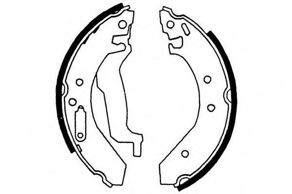 Set saboti frana S344 SIMER - Material frictiune sabot frana/ sabot frana