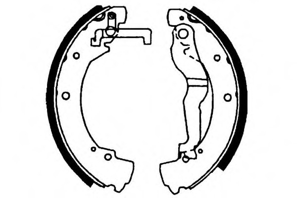 Set saboti frana S541 SIMER - Material frictiune sabot frana/ sabot frana
