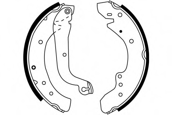 Set saboti frana S584 SIMER - Material frictiune sabot frana/ sabot frana