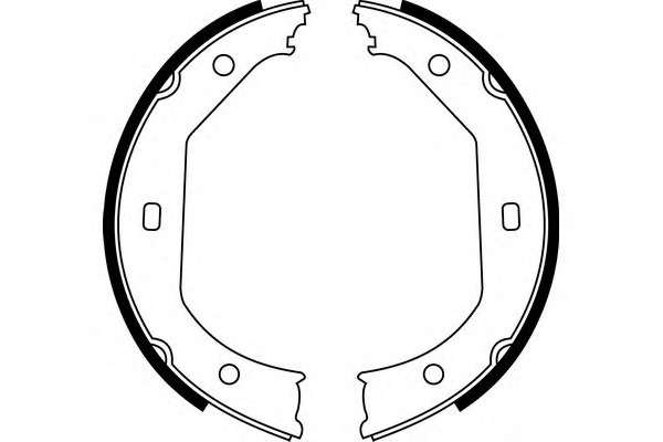 Set saboti frana S684 SIMER - Frana tambur