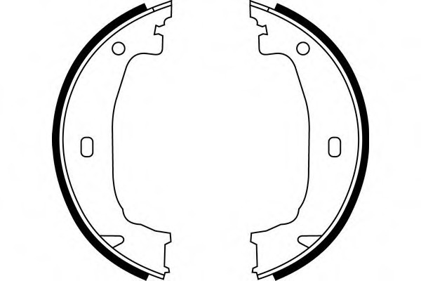 Set saboti frana S693 SIMER - Material frictiune sabot frana/ sabot frana