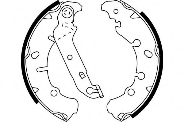 Set saboti frana S704 SIMER - Material frictiune sabot frana/ sabot frana