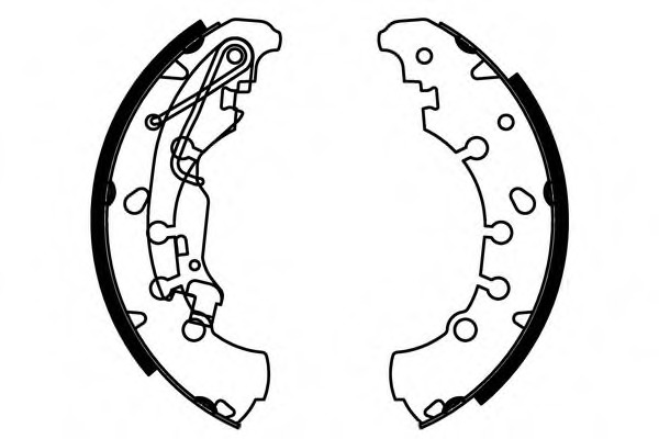 Set saboti frana S724 SIMER - Material frictiune sabot frana/ sabot frana