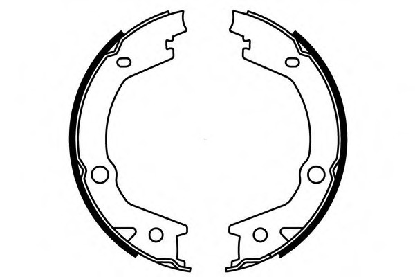 Set saboti frana S749 SIMER - Material frictiune sabot frana/ sabot frana