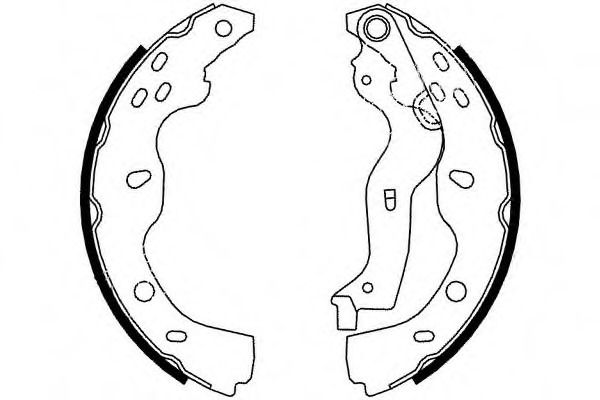 Set saboti frana S804 SIMER - Frana tambur