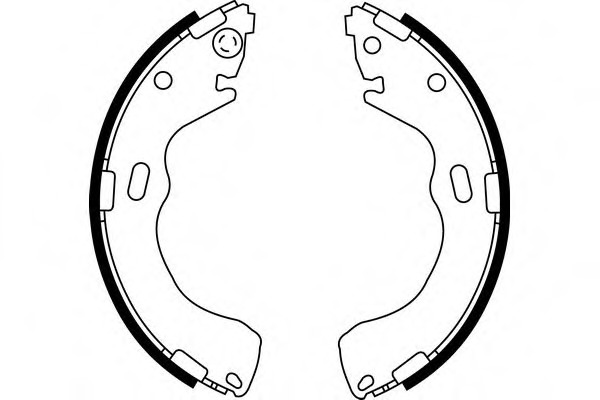 Set saboti frana S809 SIMER - Material frictiune sabot frana/ sabot frana