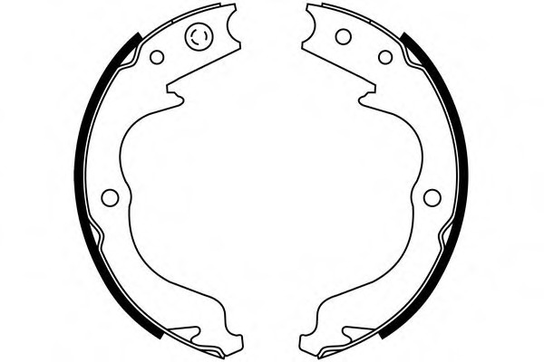 Set saboti frana S811 SIMER - Frana tambur