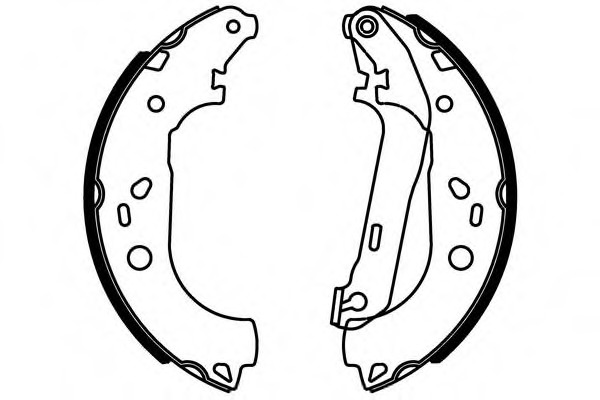 Set saboti frana S861 SIMER - Material frictiune sabot frana/ sabot frana