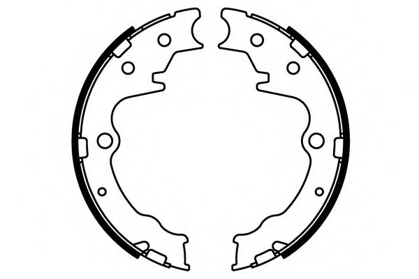 Set saboti frana S885 SIMER - Material frictiune sabot frana/ sabot frana