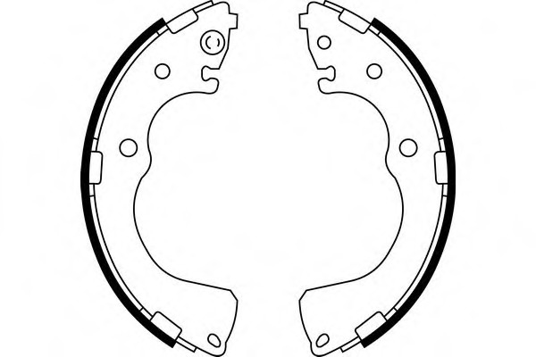 Set saboti frana S896 SIMER - Material frictiune sabot frana/ sabot frana