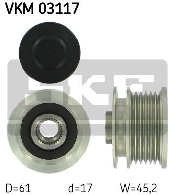 Sistem roata libera, generator VKM 03117 SKF - Componente alternator Sistem roata libera, generator VKM 03117 SKF - Componente alternator