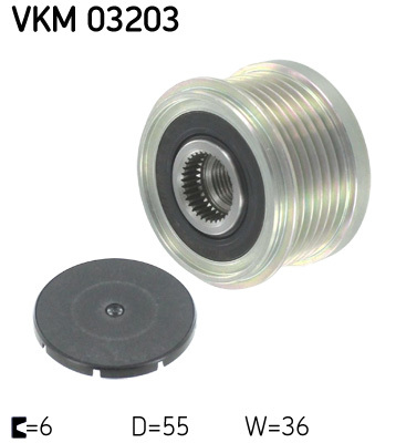 Sistem roata libera, generator VKM 03203 SKF - Componente alternator Sistem roata libera, generator VKM 03203 SKF - Componente alternator