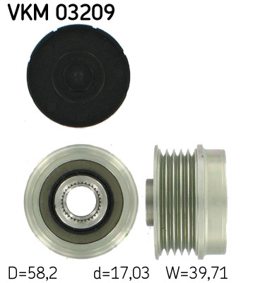 Sistem roata libera, generator VKM 03209 SKF - Componente alternator Sistem roata libera, generator VKM 03209 SKF - Componente alternator