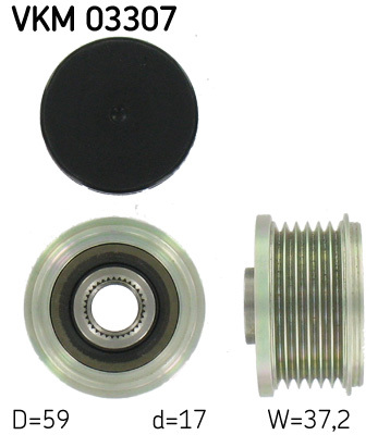 Sistem roata libera, generator VKM 03307 SKF - Sistem roata libera, generator Sistem roata libera, generator VKM 03307 SKF - Sistem roata libera, generator