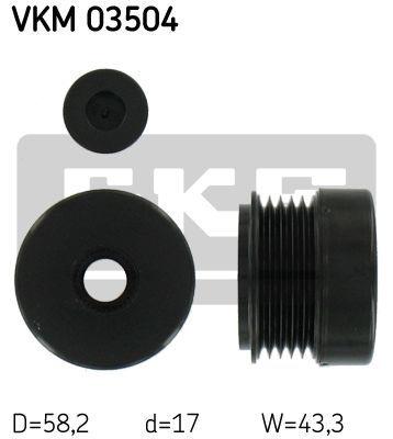 Sistem roata libera, generator VKM 03504 SKF - Componente alternator Sistem roata libera, generator VKM 03504 SKF - Componente alternator