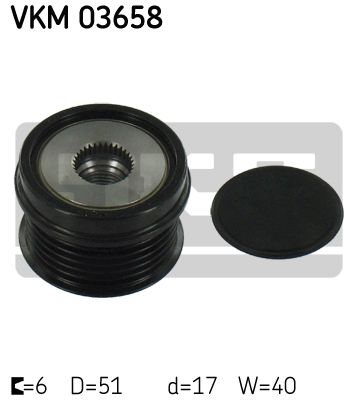 Sistem roata libera, generator VKM 03658 SKF - Componente alternator Sistem roata libera, generator VKM 03658 SKF - Componente alternator