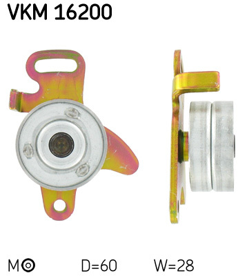 rola intinzator,curea distributie VKM 16200 SKF - Kit distributie / curea distributie