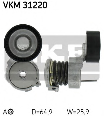 rola intinzator,curea transmisie VKM 31220 SKF - Transmisie - kit accesorii rola intinzator,curea transmisie VKM 31220 SKF - Transmisie - kit accesorii
